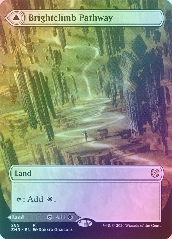 Brightclimb Pathway // Grimclimb Pathway (ZNR) (285) / Borderless / Foil