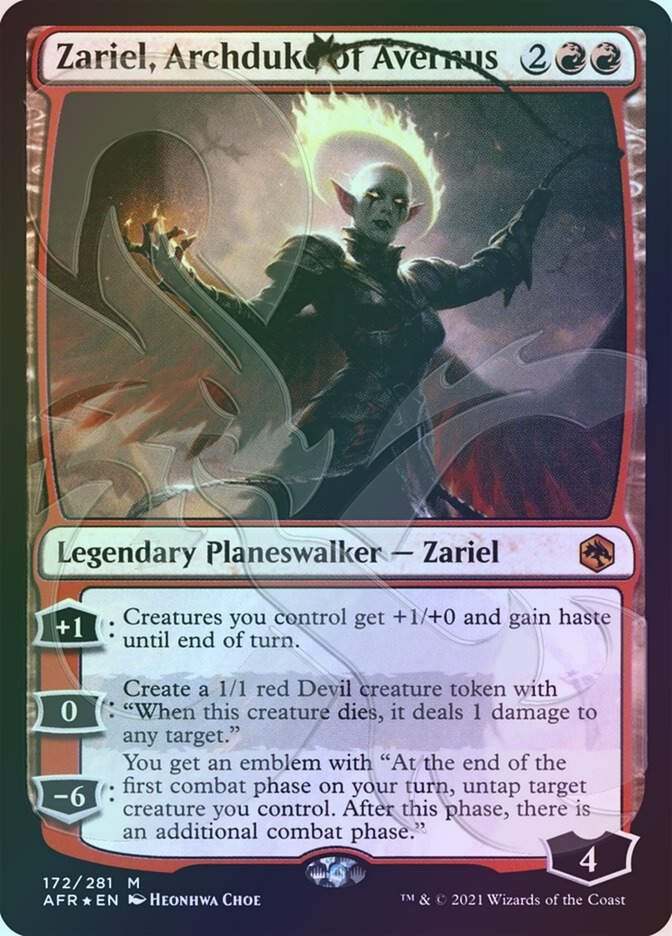 Zariel, Archduke of Avernus (PAFR) (172a) / Embossed Foil