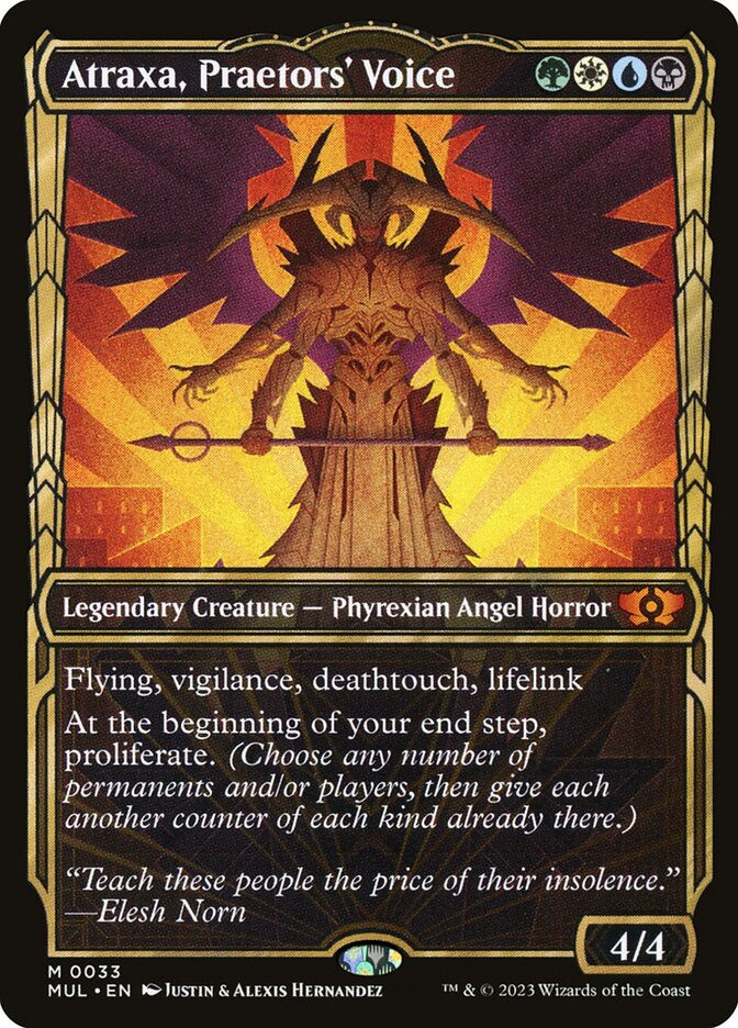 Atraxa, Praetors' Voice (MUL) (33) / Showcase