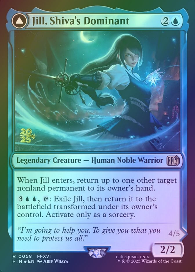 Jill, Shiva's Dominant // Shiva, Warden of Ice (PFIN) (58s) / Foil — cara 1 de 2