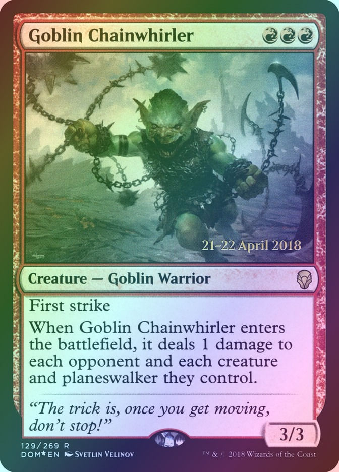Goblin Chainwhirler (PDOM) (129s) / Foil