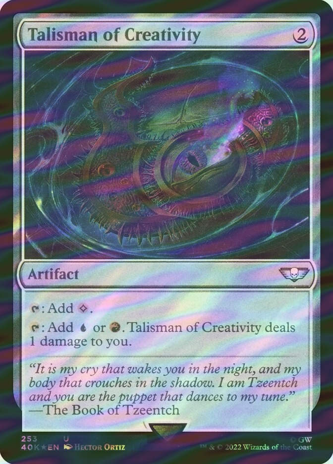 Talisman of Creativity (40K) (253★) / Surge Foil