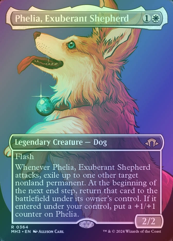 Phelia, Exuberant Shepherd (MH3) (364) / Borderless / Foil