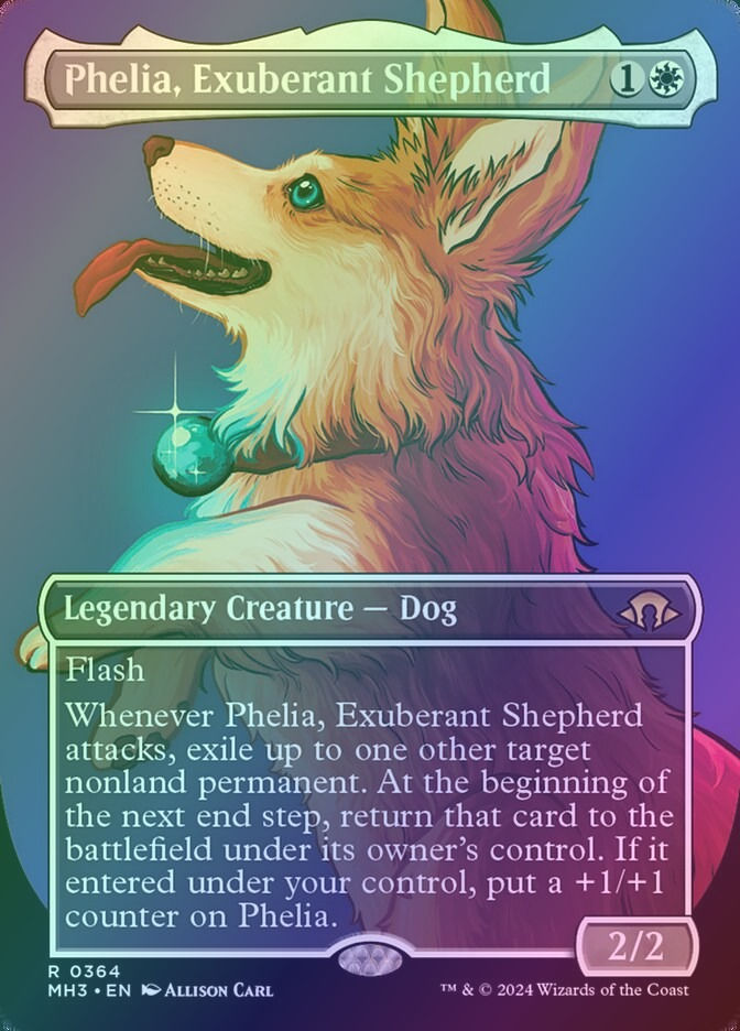 Phelia, Exuberant Shepherd (MH3) (364) / Borderless / Foil