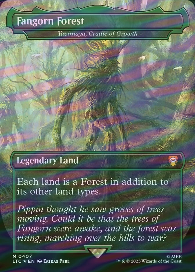 Yavimaya, Cradle of Growth (LTC) (407) / Borderless / Surge Foil