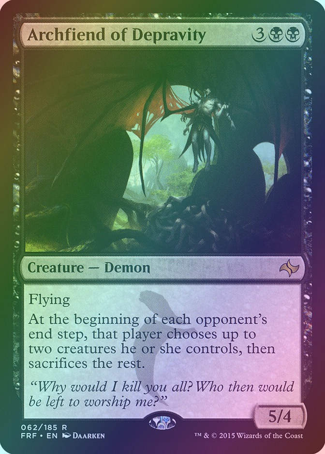 Archfiend of Depravity (FRF) (62) / Foil