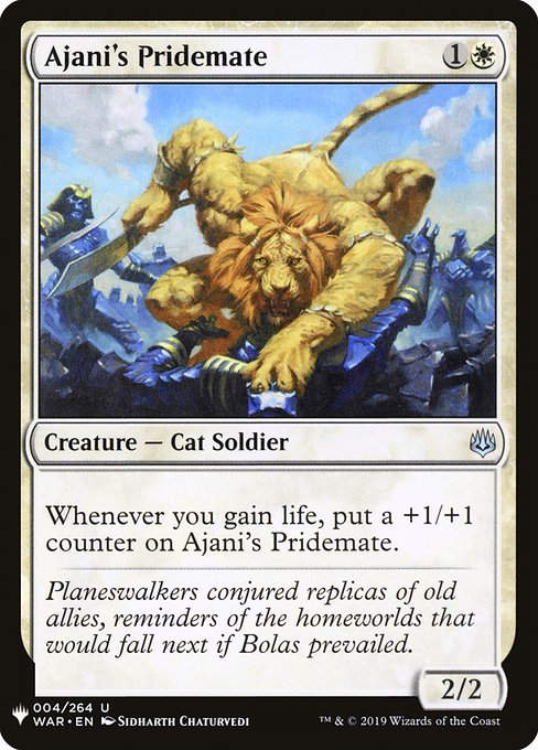 Ajani's Pridemate (PLST) (WAR-4)