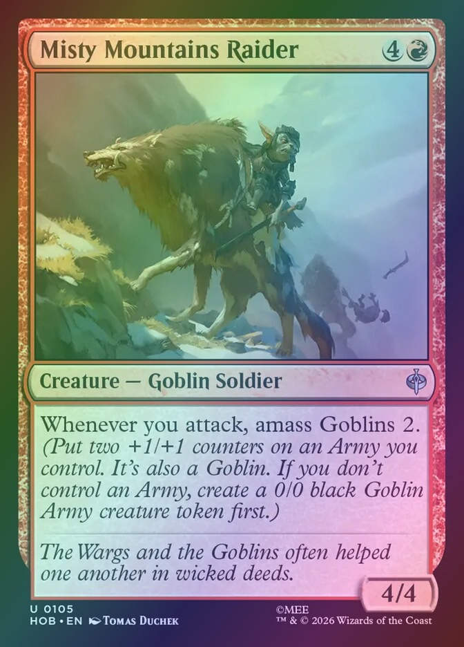Misty Mountains Raider (HOB) (105) / Foil