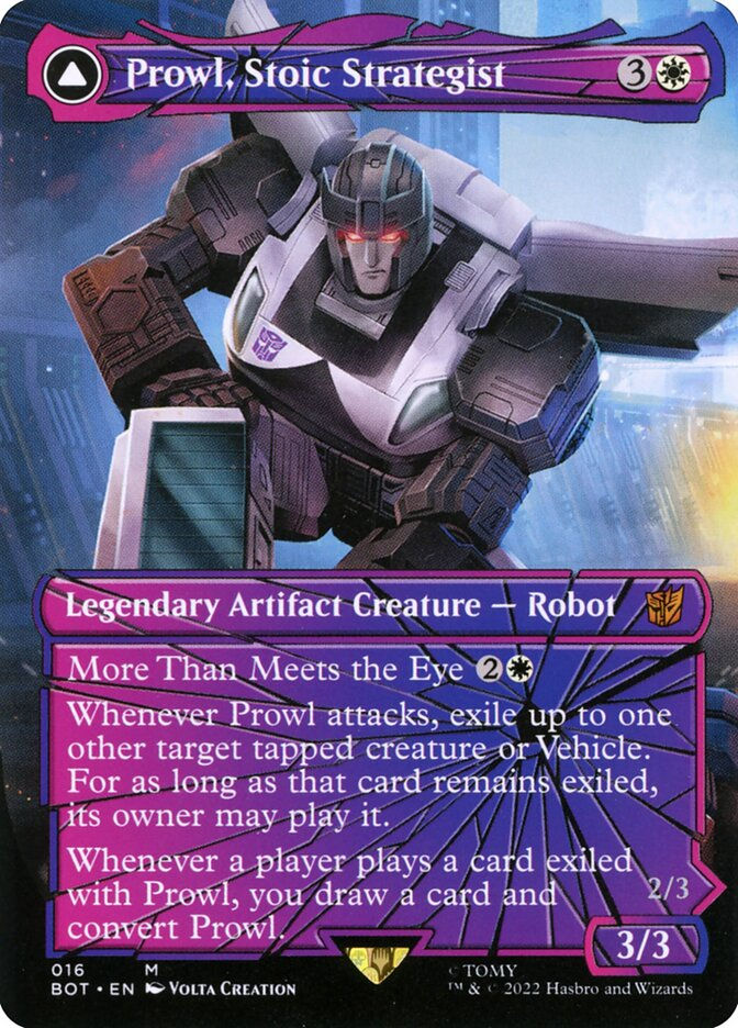 Prowl, Stoic Strategist // Prowl, Pursuit Vehicle (BOT) (16) — cara 1 de 2