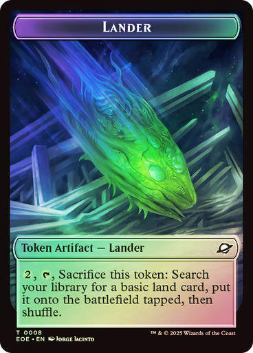 Lander Token (#008) // Robot Token (TEOE) / Foil