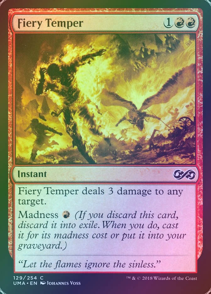 Fiery Temper (UMA) (129) / Foil