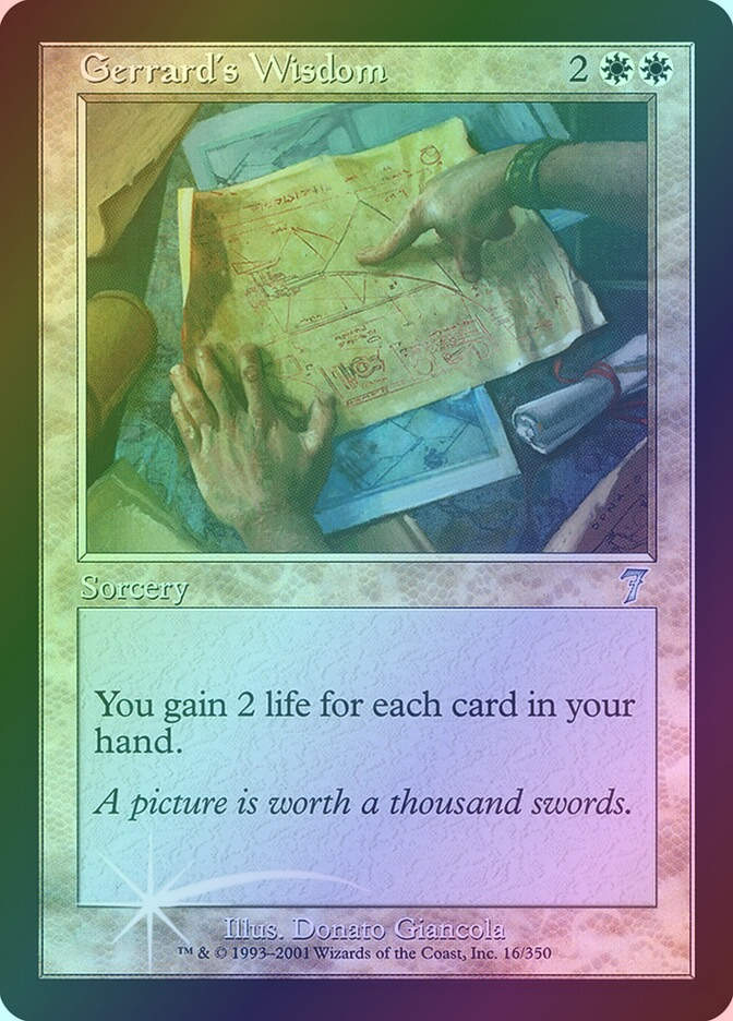 Gerrard's Wisdom (7ED) (16★) / Foil