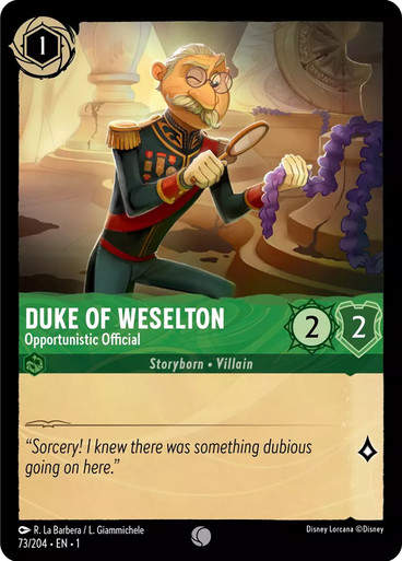 Duke of Weselton - Opportunistic Official (LOR_TFC)