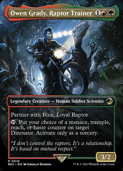 Owen Grady, Raptor Trainer (rex)