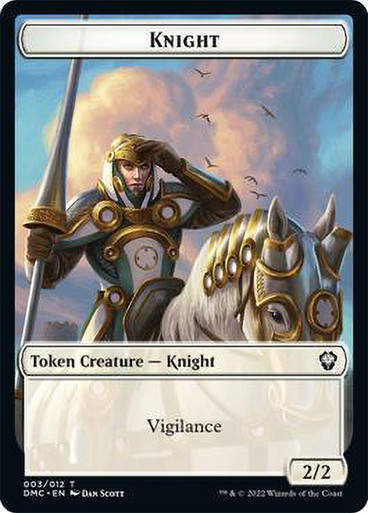 Knight Token (Vigilance) // Zombie Knight Token (tdmc)