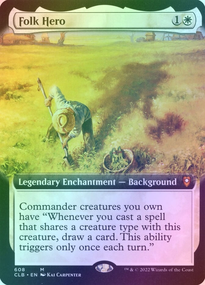 Folk Hero (CLB) (608) / Extended Art / Foil