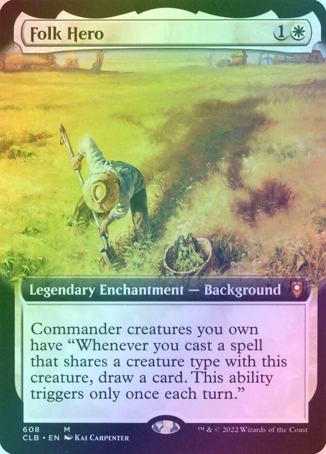 Folk Hero (CLB) (608) / Extended Art / Foil