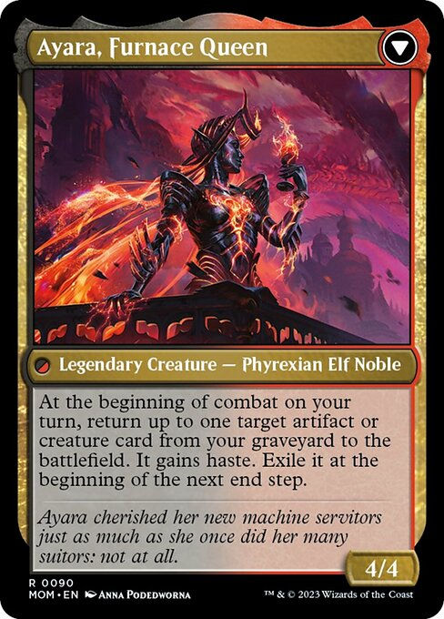 Ayara, Widow of the Realm // Ayara, Furnace Queen (mom) — cara 2 de 2