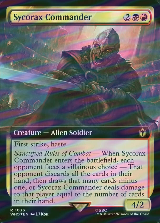 Sycorax Commander (WHO) (1036) / Extended Art / Surge Foil