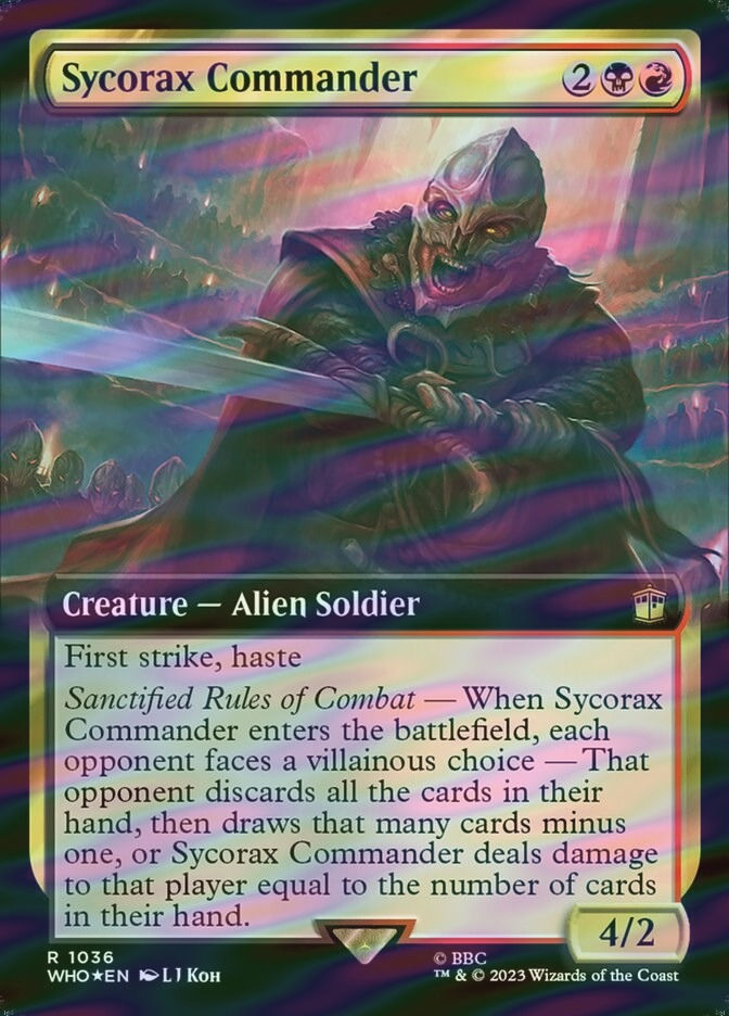Sycorax Commander (WHO) (1036) / Extended Art / Surge Foil