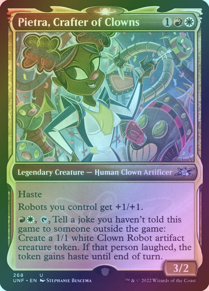 Pietra, Crafter of Clowns (UNF) (268) / Showcase / Foil