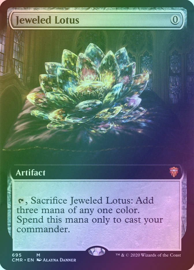 Jeweled Lotus (CMR) (695) / Extended Art / Foil
