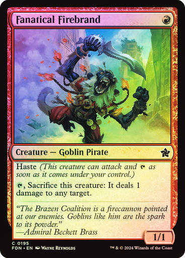 Fanatical Firebrand (FDN) (195) / Foil