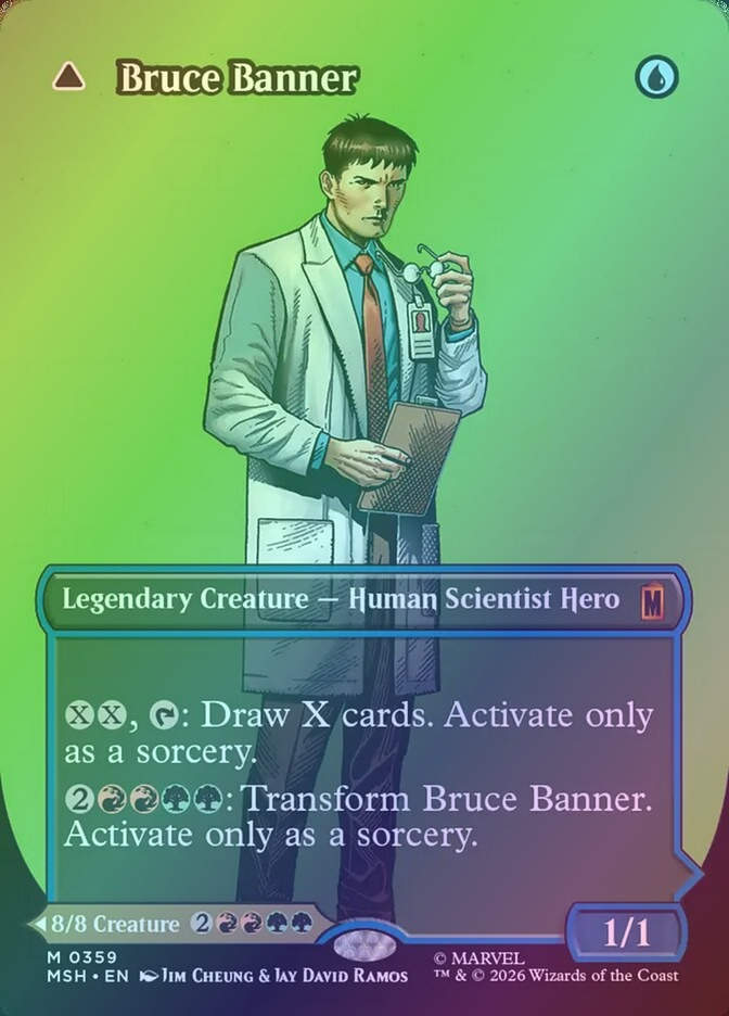Bruce Banner // The Incredible Hulk (MSH) (359) / Borderless / Foil