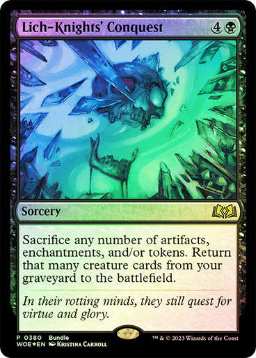 Lich-Knights' Conquest (woe) / Bundle Foil