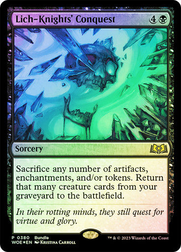Lich-Knights' Conquest (woe) / Bundle Foil