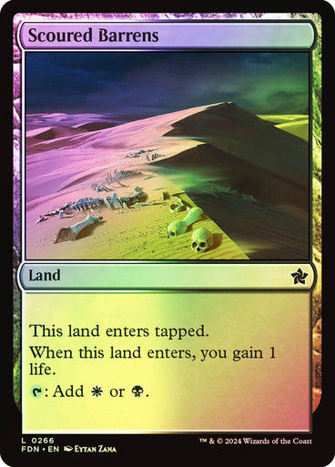 Scoured Barrens (FDN) (266) / Foil