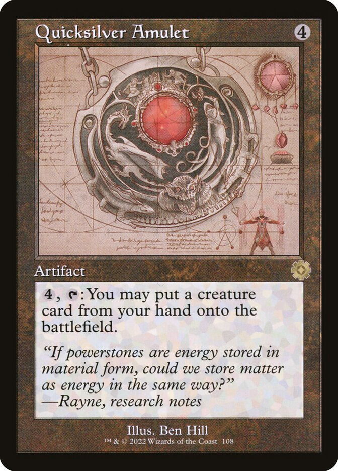 Quicksilver Amulet (BRR) (108) / Schematic