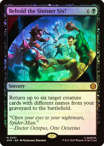 Behold the Sinister Six! (SPM) (51) / Foil