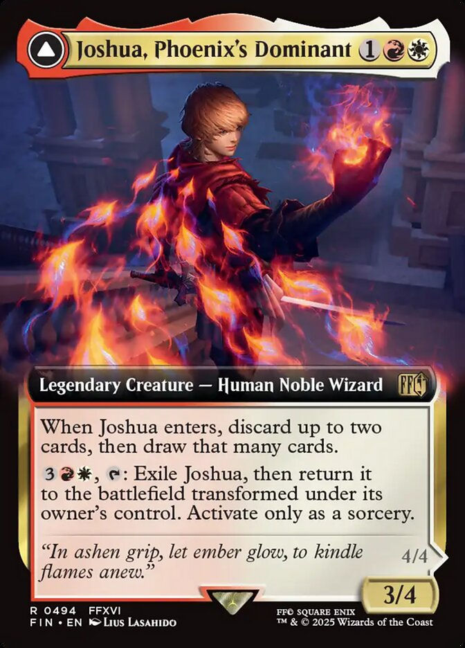 Joshua, Phoenix's Dominant // Phoenix, Warden of Fire (FIN) (494) / Extended Art — cara 1 de 2