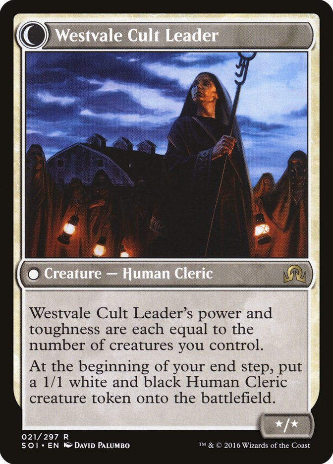 Hanweir Militia Captain // Westvale Cult Leader (SOI) (21) — cara 2 de 2