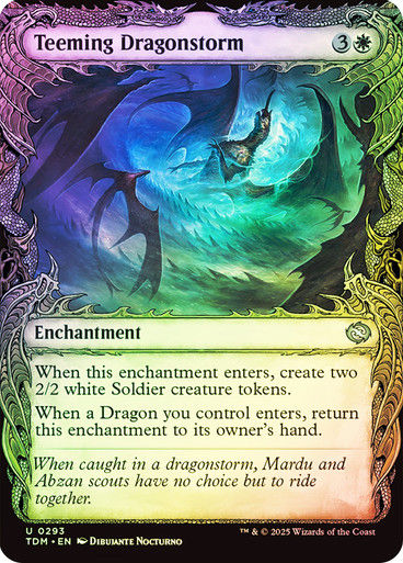 Teeming Dragonstorm (TDM) (293) / Foil / Showcase