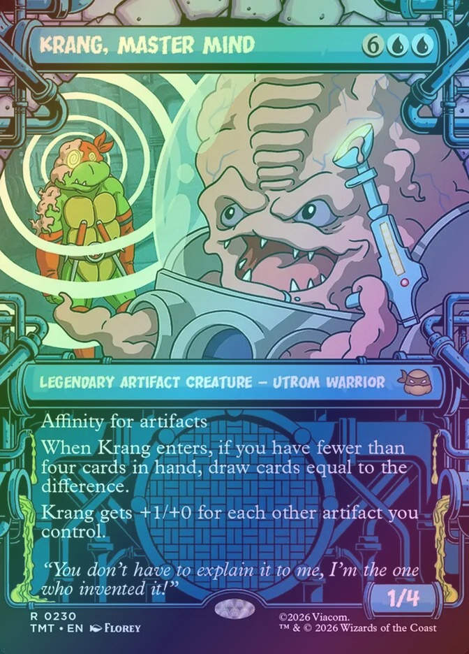 Krang, Master Mind (TMT) (230) / Borderless / Showcase / Foil