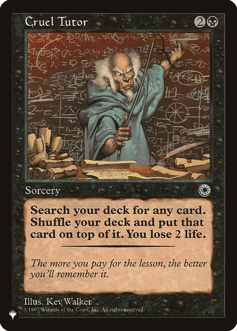 Cruel Tutor (PLST) (POR-87)