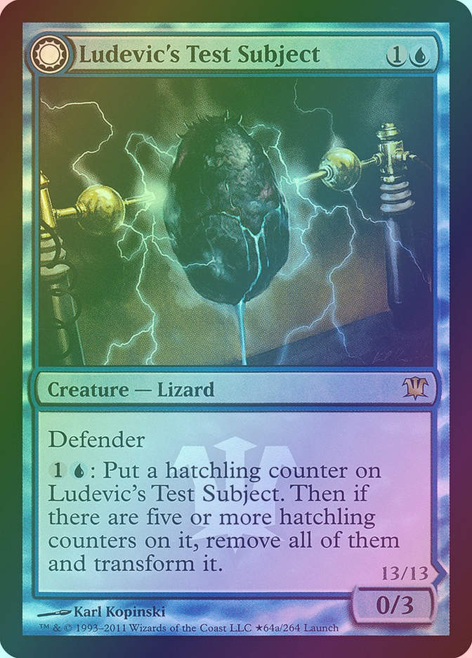 Ludevic's Test Subject // Ludevic's Abomination (PISD) (64★) / Foil