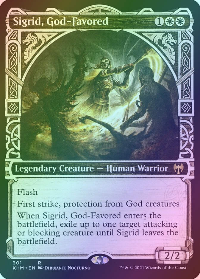 Sigrid, God-Favored (KHM) (301) / Showcase / Foil