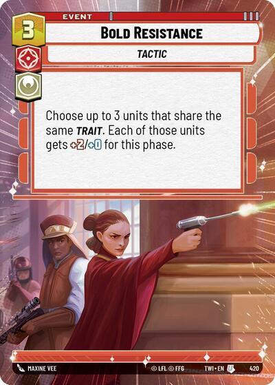 Bold Resistance (Hyperspace) (TWI) (420) / Foil