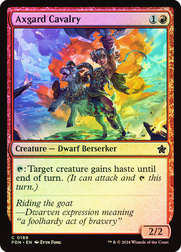 Axgard Cavalry (FDN) (189) / Foil