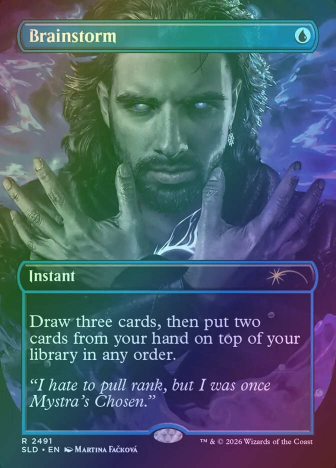 Brainstorm (SLD) (2491) / Borderless / Foil