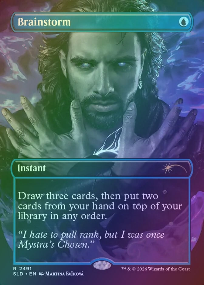 Brainstorm (SLD) (2491) / Borderless / Foil