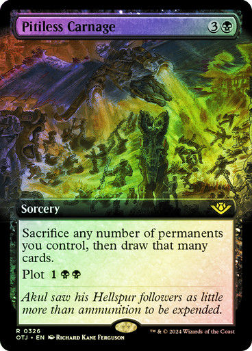 Pitiless Carnage (otj) (326) / Foil Extended