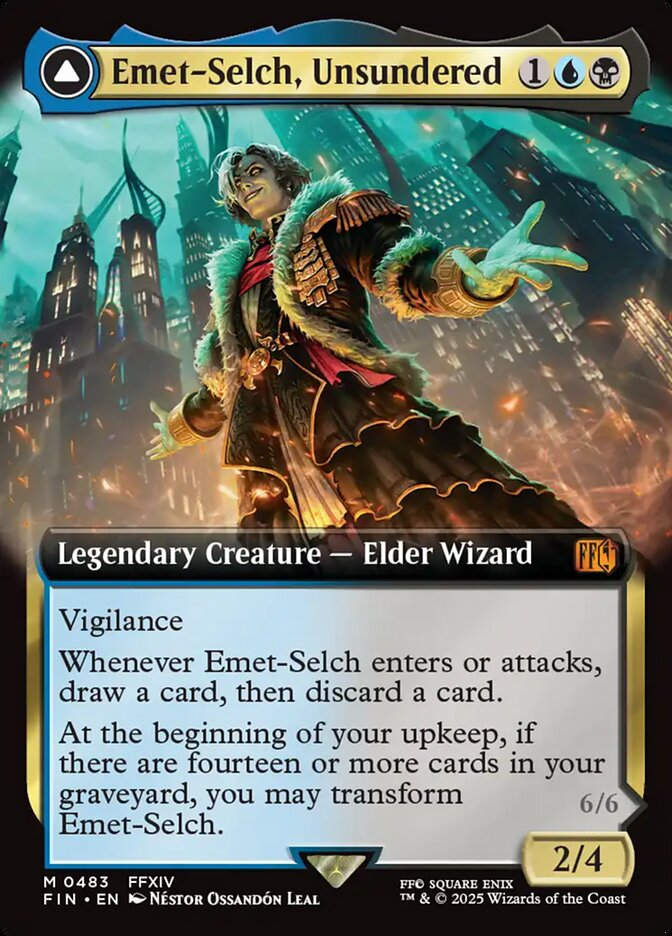 Emet-Selch, Unsundered // Hades, Sorcerer of Eld (FIN) (483) / Extended Art