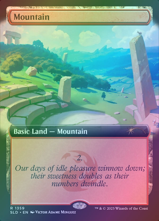 Mountain (SLD) (1359) / Extended Art / Foil