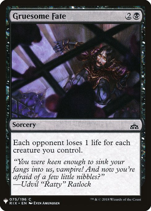 Gruesome Fate (PLST) (RIX-75)