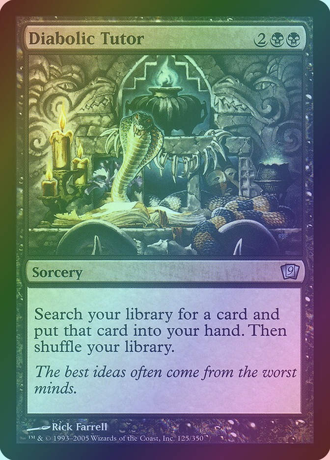 Diabolic Tutor (9ED) (125★) / Foil