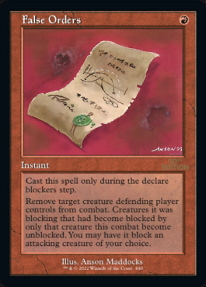 False Orders (30a) / Retro Frame